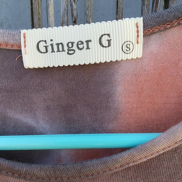 Ginger G Tie-Dyed Sleeveless Tank Top Tied Front Women's - S - Picture 7 of 11